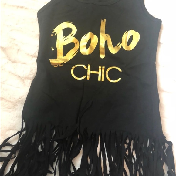 Boho fringe beach dress/coverup - Picture 6 of 7